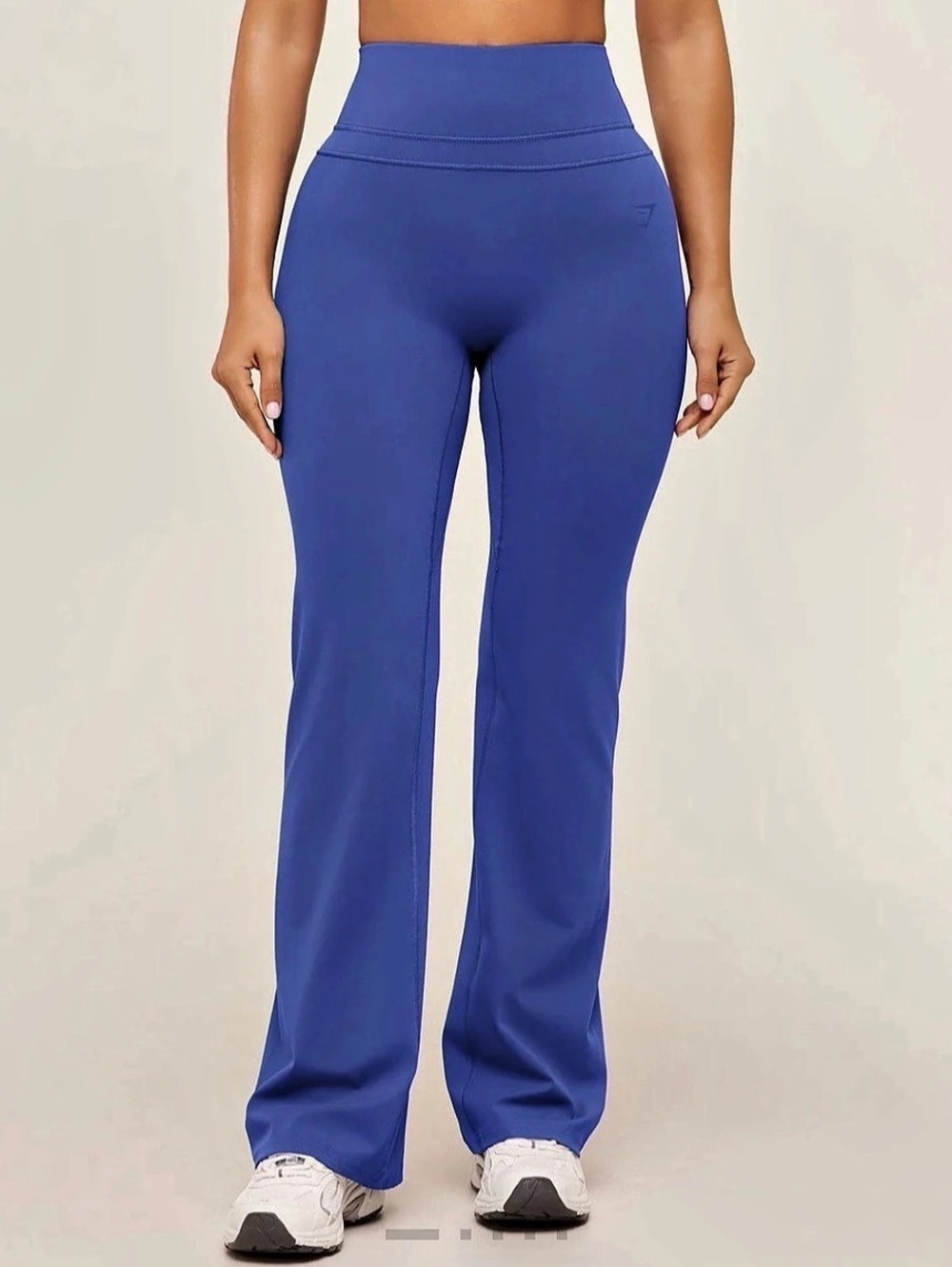 Gymshark Crossover Flared Leggings Blue